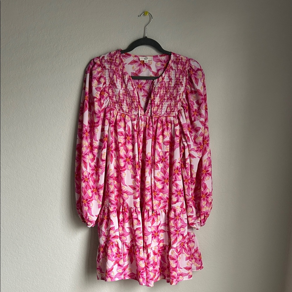 Entro Pink Floral Mini Dress